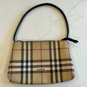 Burberry vintage classic check clutch purse.